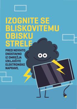 Ob nevihtah in pred odhodom na dopust iz omrežja izklopite elektronske naprave 2
